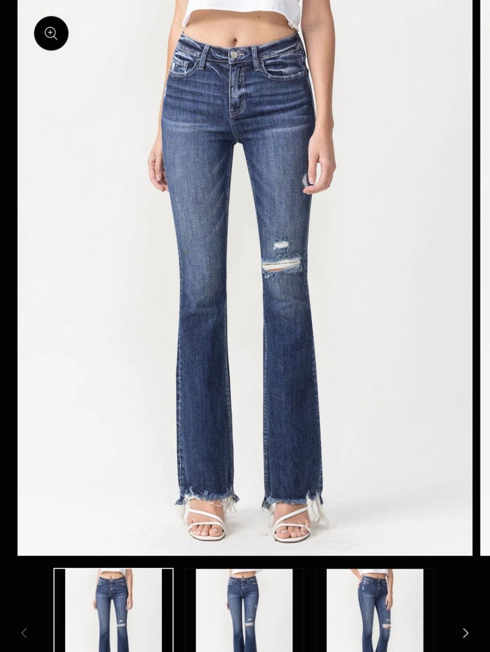 Lovervet By Vervet Dazzle High Rise Flare- 28/7